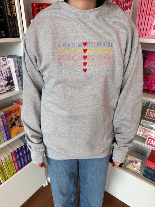 Read More Books - Oversized Crewneck (Heather Grey)