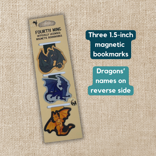 Fourth Wing - Dragons (Magnetic Bookmark Trio)