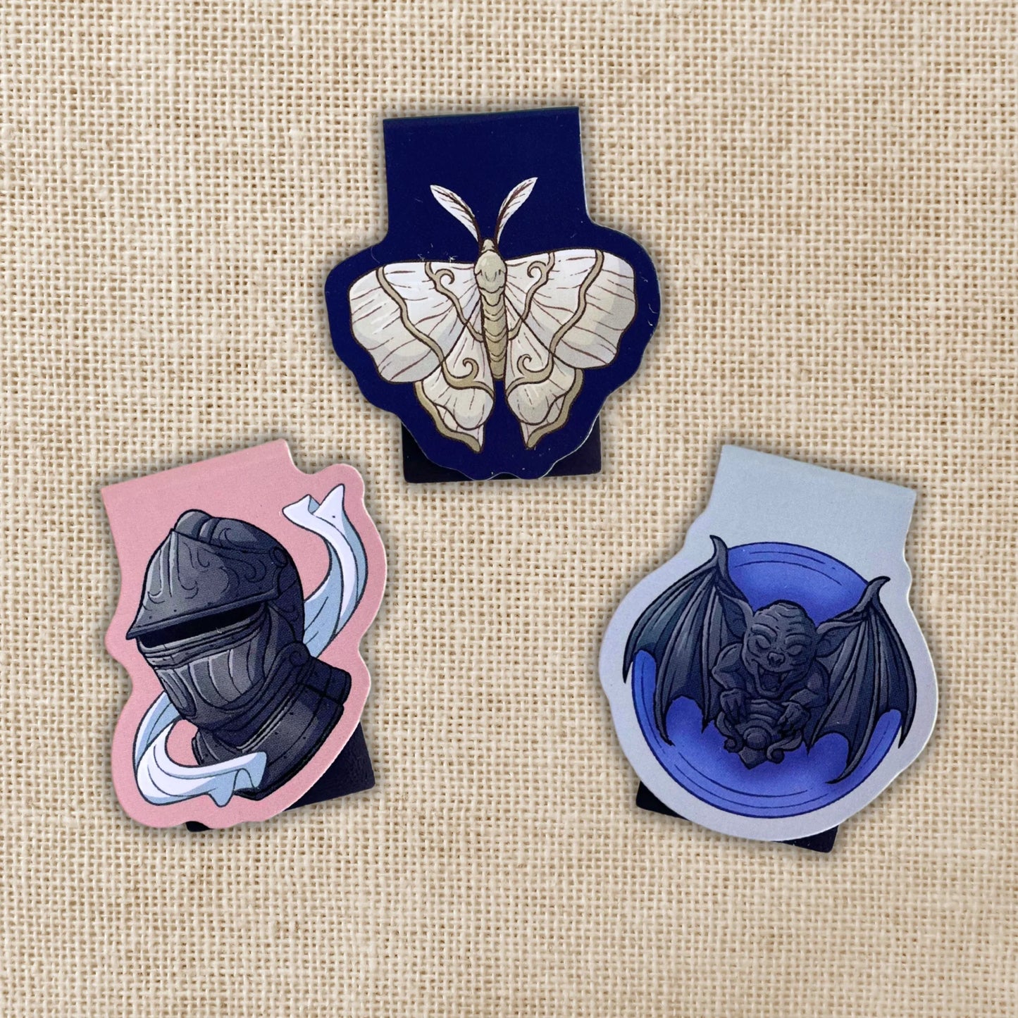 The Knight and The Moth (Magnetic Bookmark Trio)