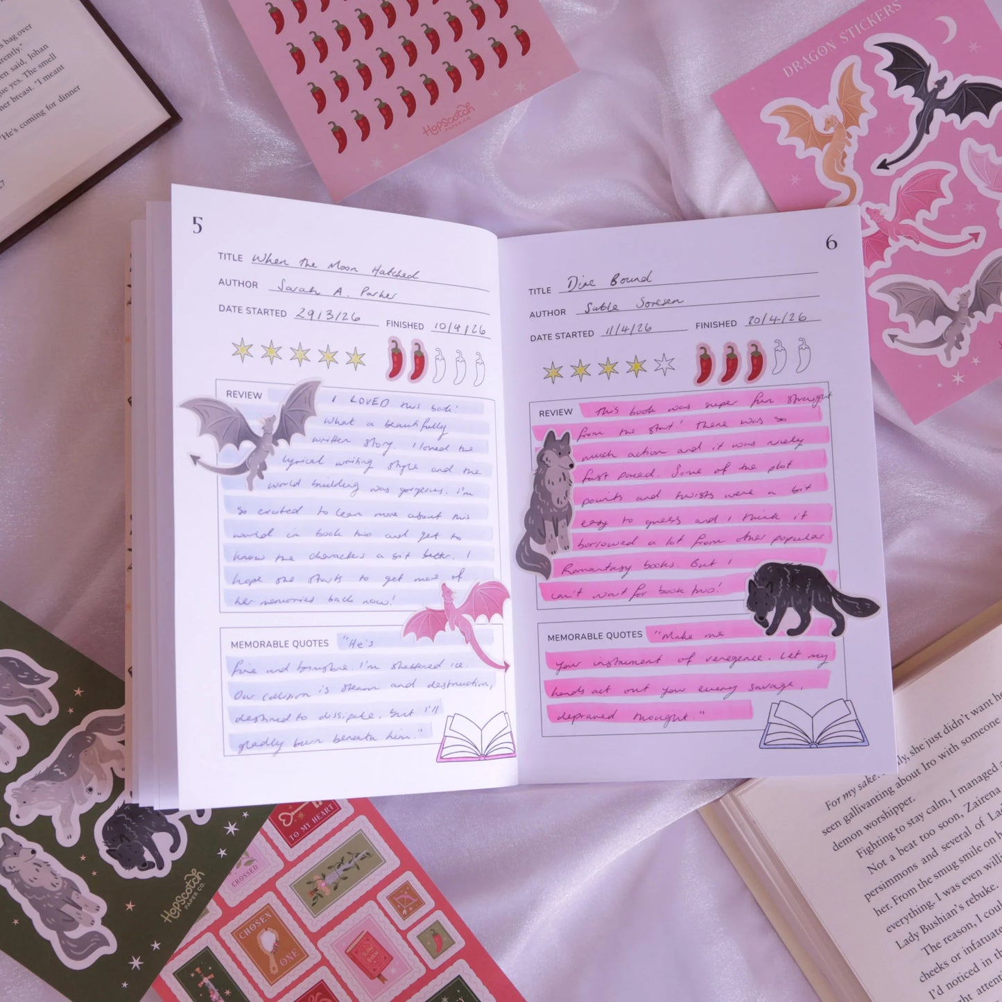 Whimsical Book Rating Stickers