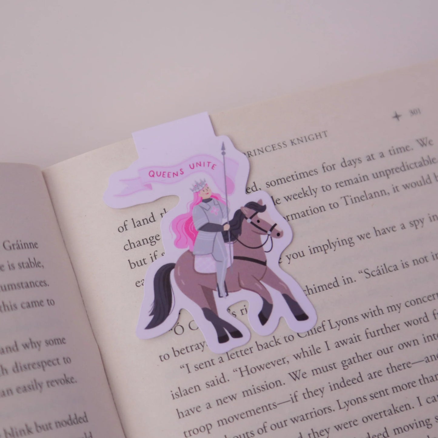 Whimsical Queens Unite Magnetic Bookmark