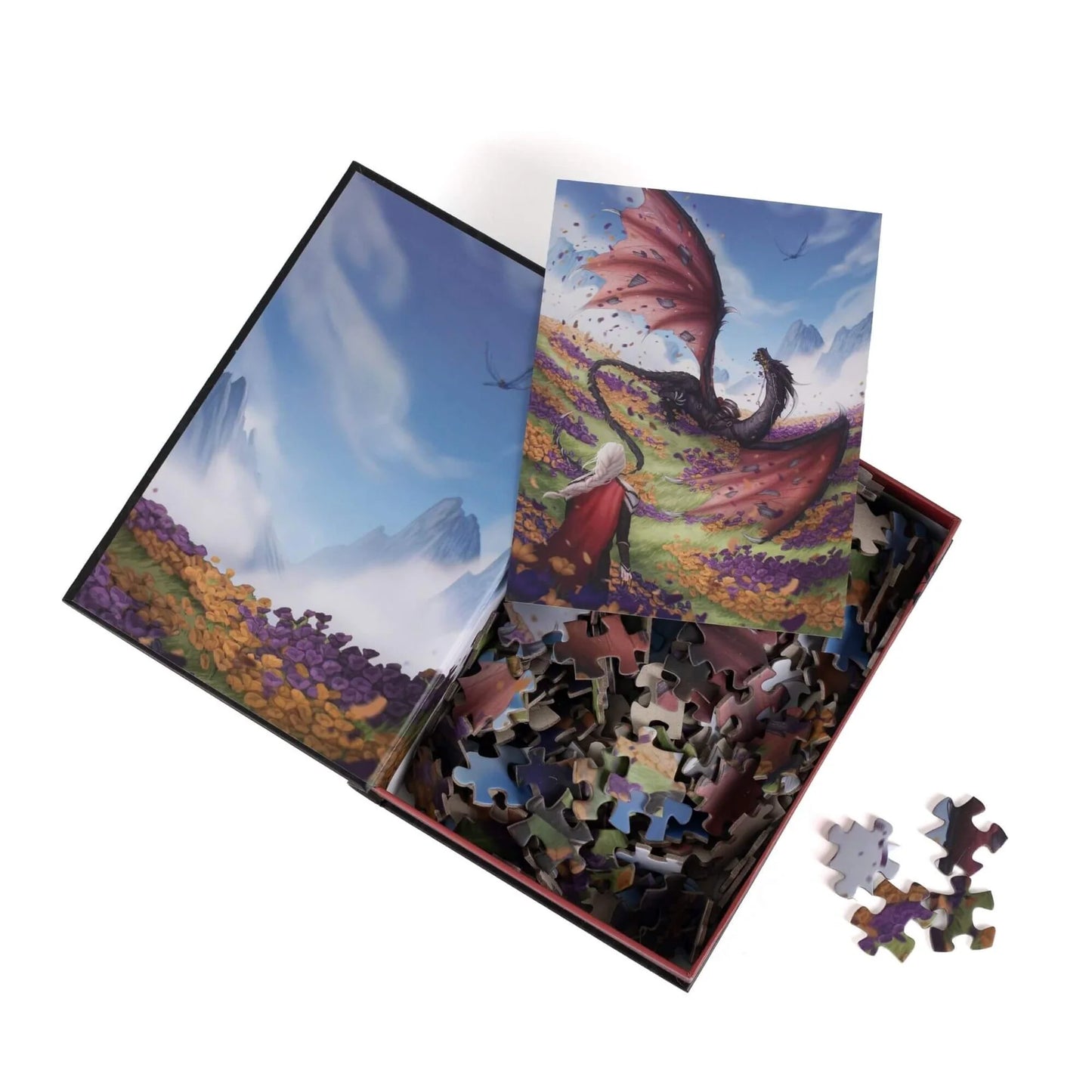 Witch, Wyvern & Wildflowers - Throne of Glass 250 pc puzzle
