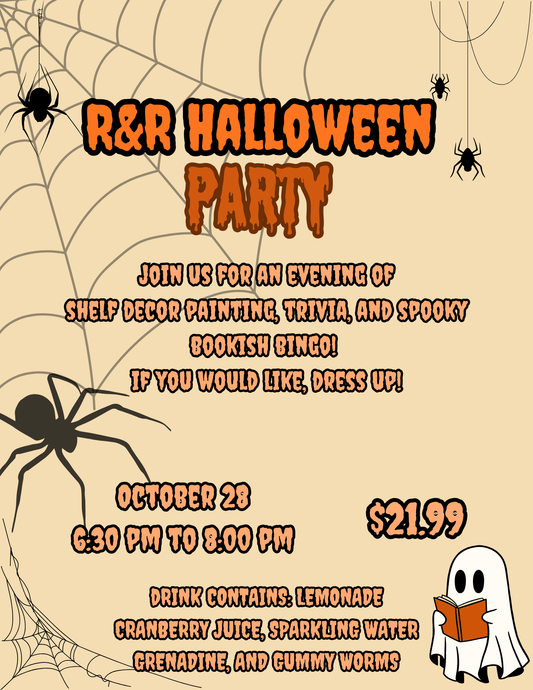 Bookish Halloween Social Event - Wednesday, October 28th 2026