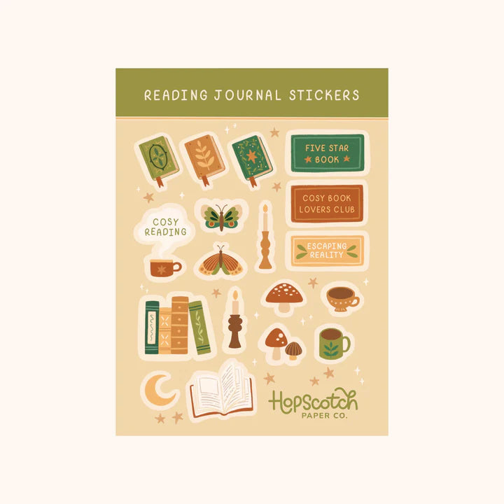Whimsical Book Journal Stickers