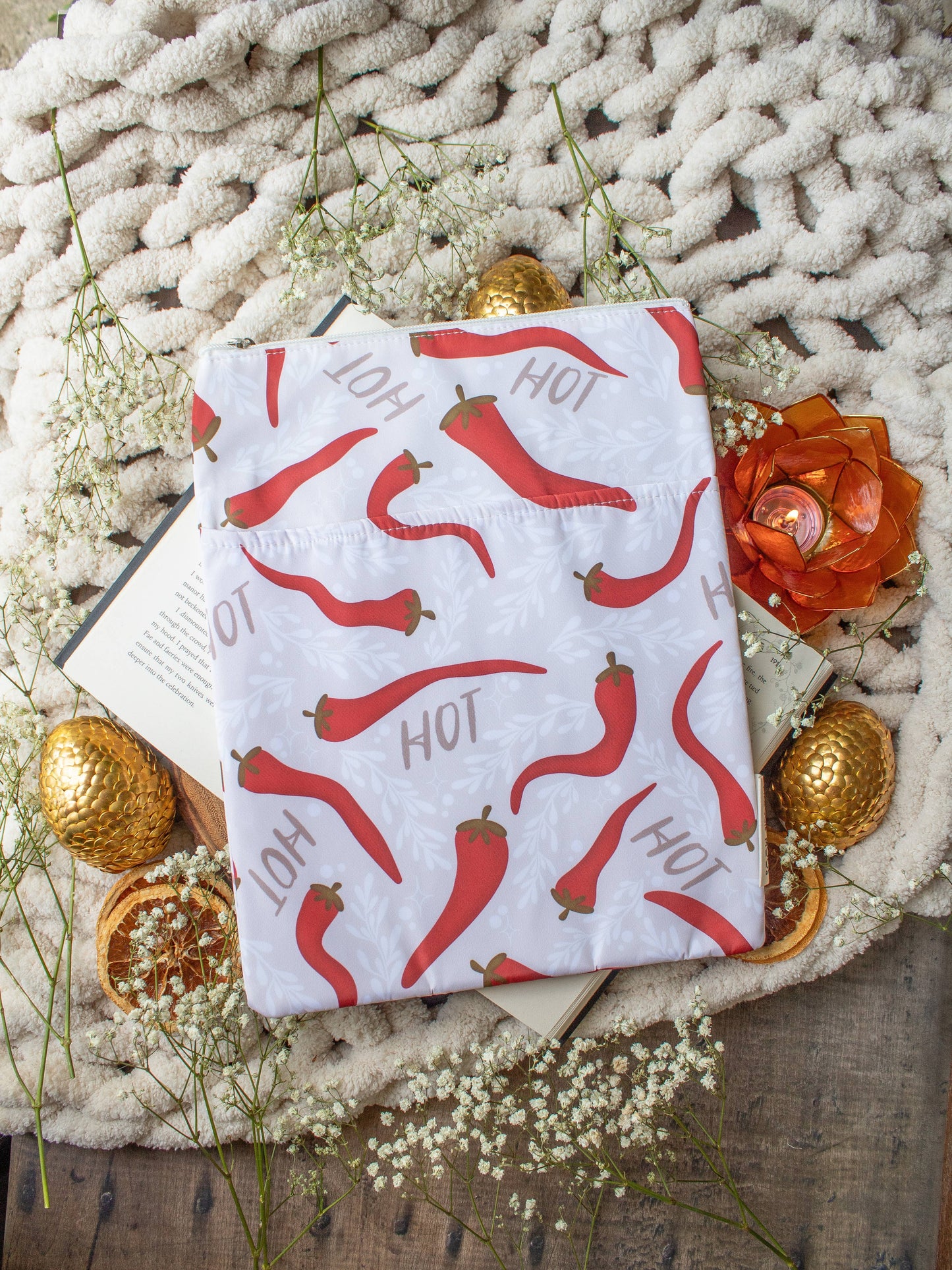 Spicy Reads -  Water Resistant XL (E-Reader/Book/Tablet Sleeve)