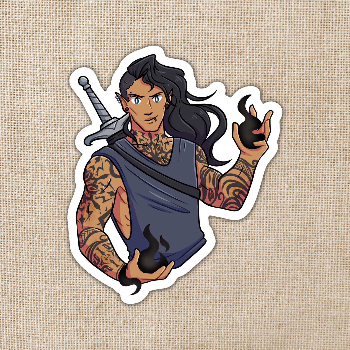 Ruhn Danaan - Inspired by Crescent City (Vinyl Sticker)