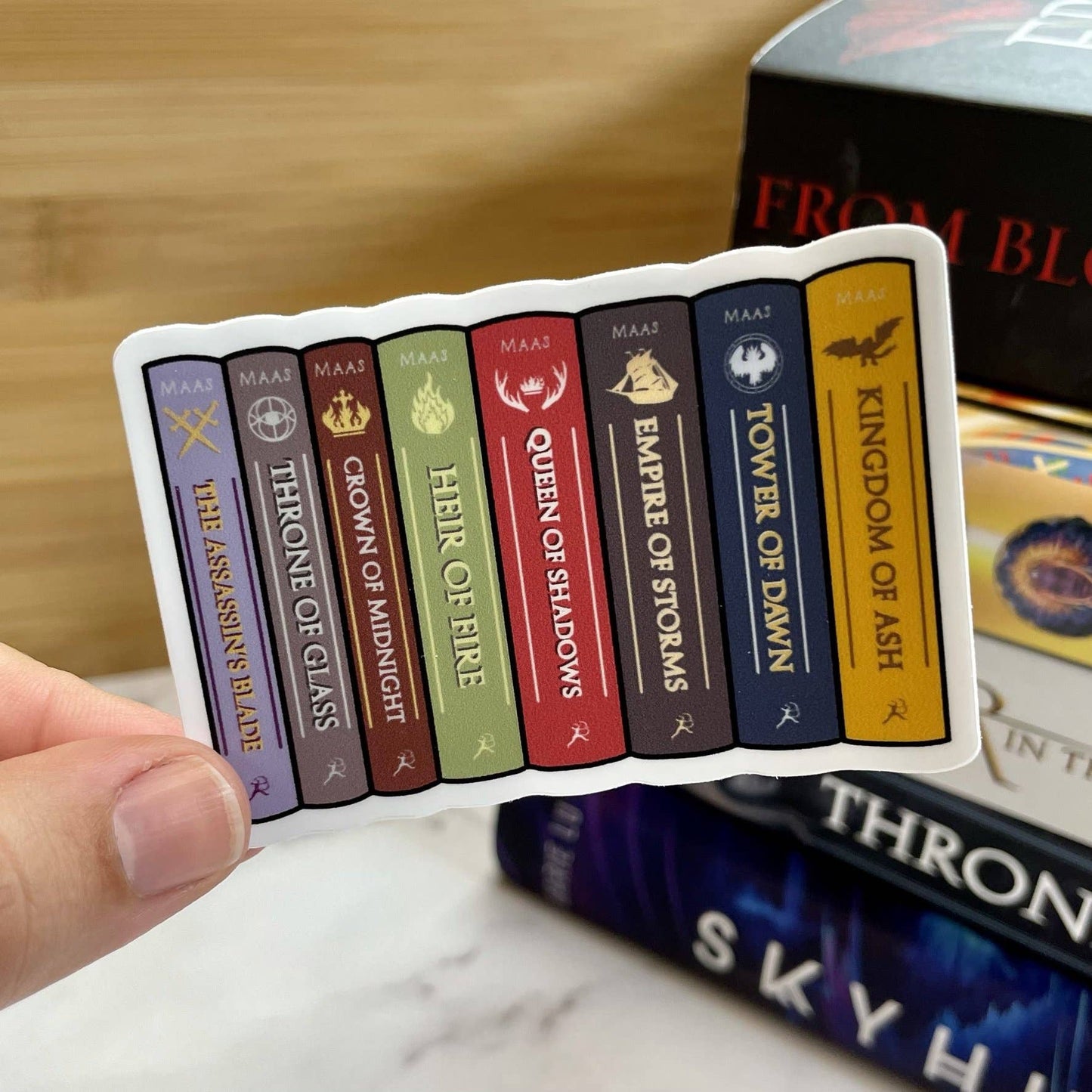 Throne of Glass Book Series (Vinyl Sticker)