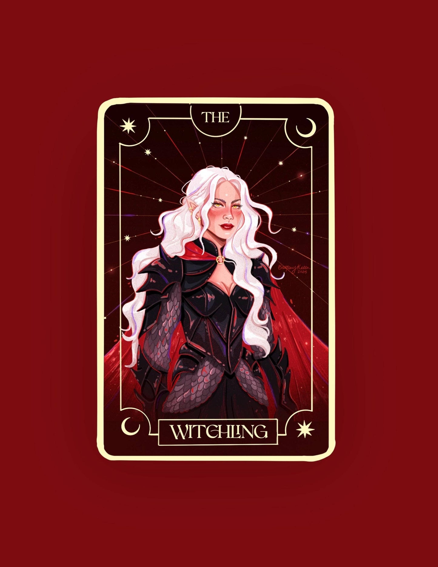 The Witchling - Manon Tarot Card (Gold Foiled Vinyl Sticker)
