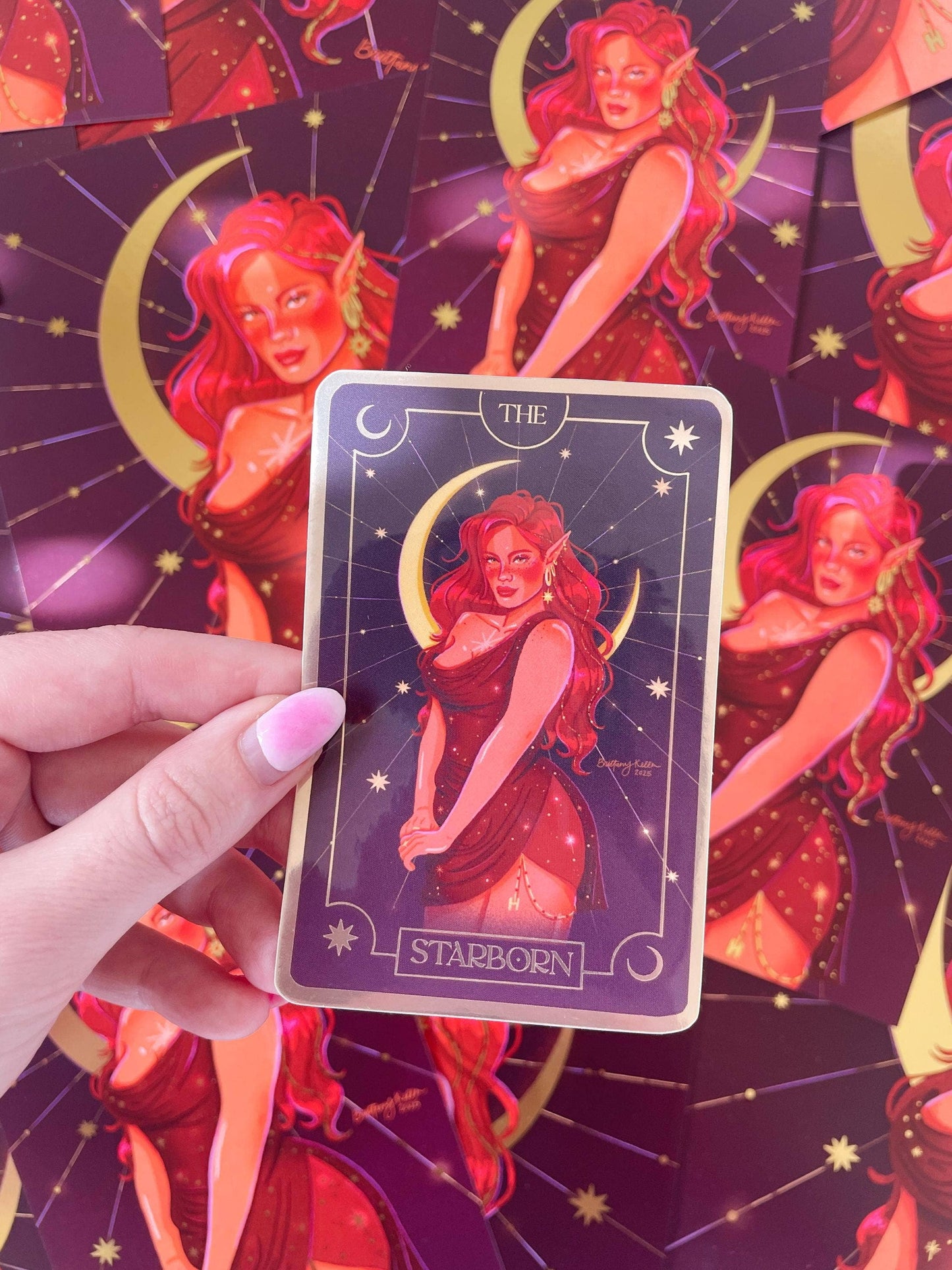 Starborn - Bryce Tarot Card (Holographic Vinyl Sticker)