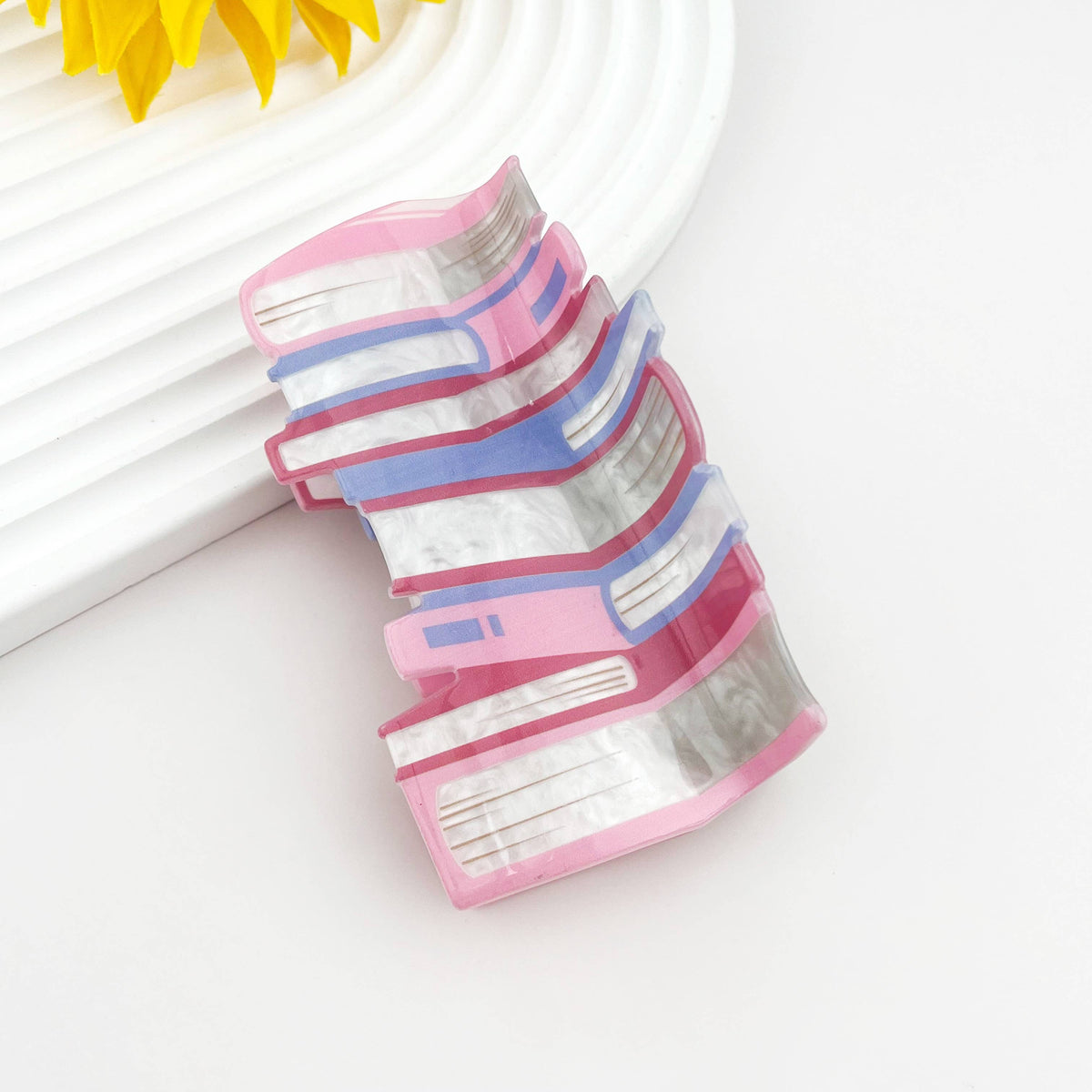 Large Book Stack Print Hair Claw Clip for Book Lovers