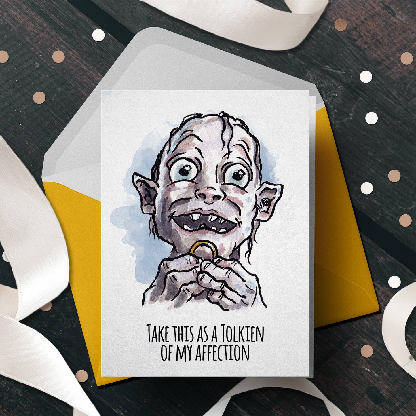 Take This as a Tolkien of My Affection (Wedding Card)
