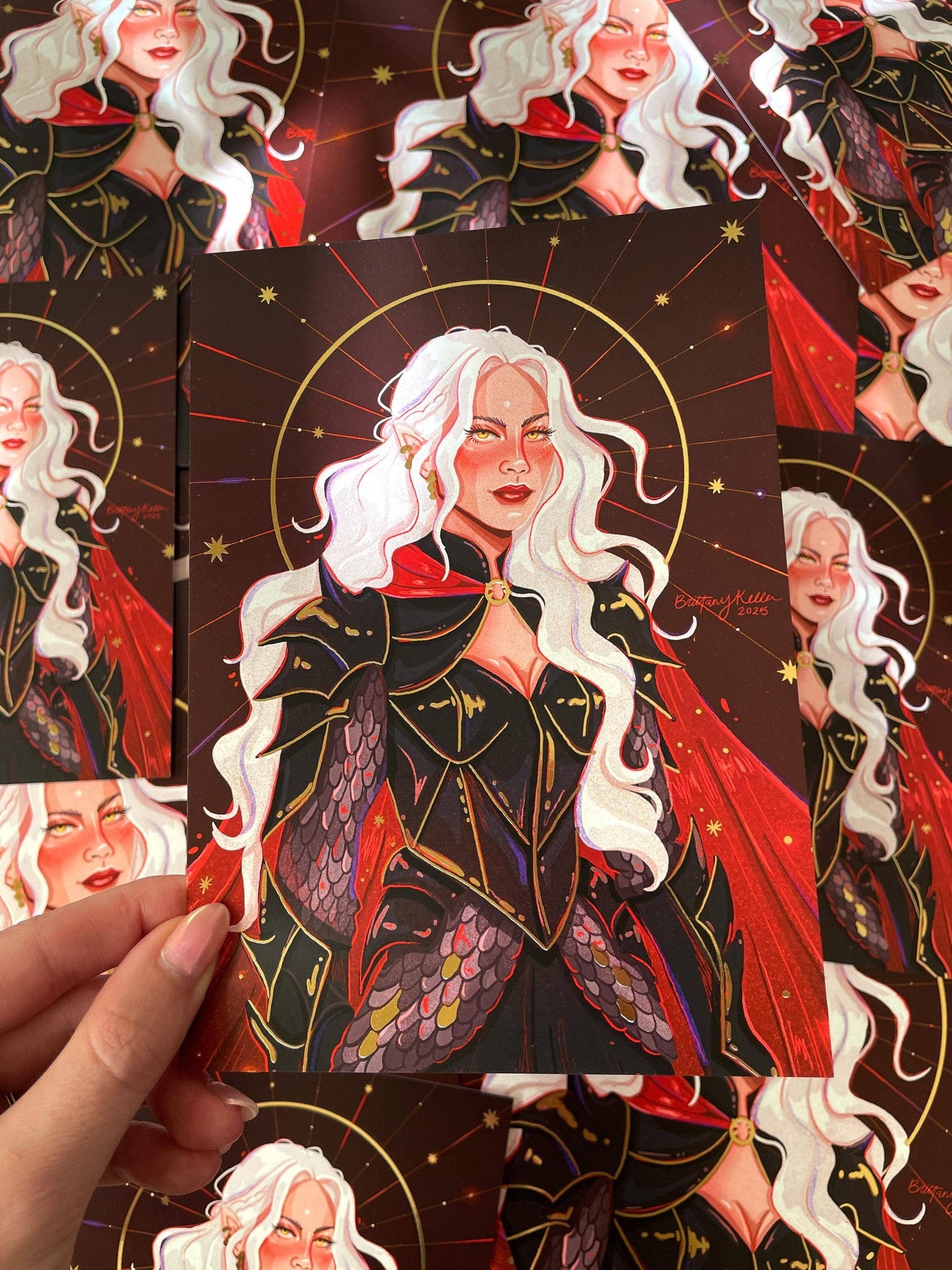 Manon - Gold Foil - Throne of Glass Inspired (Art Print)