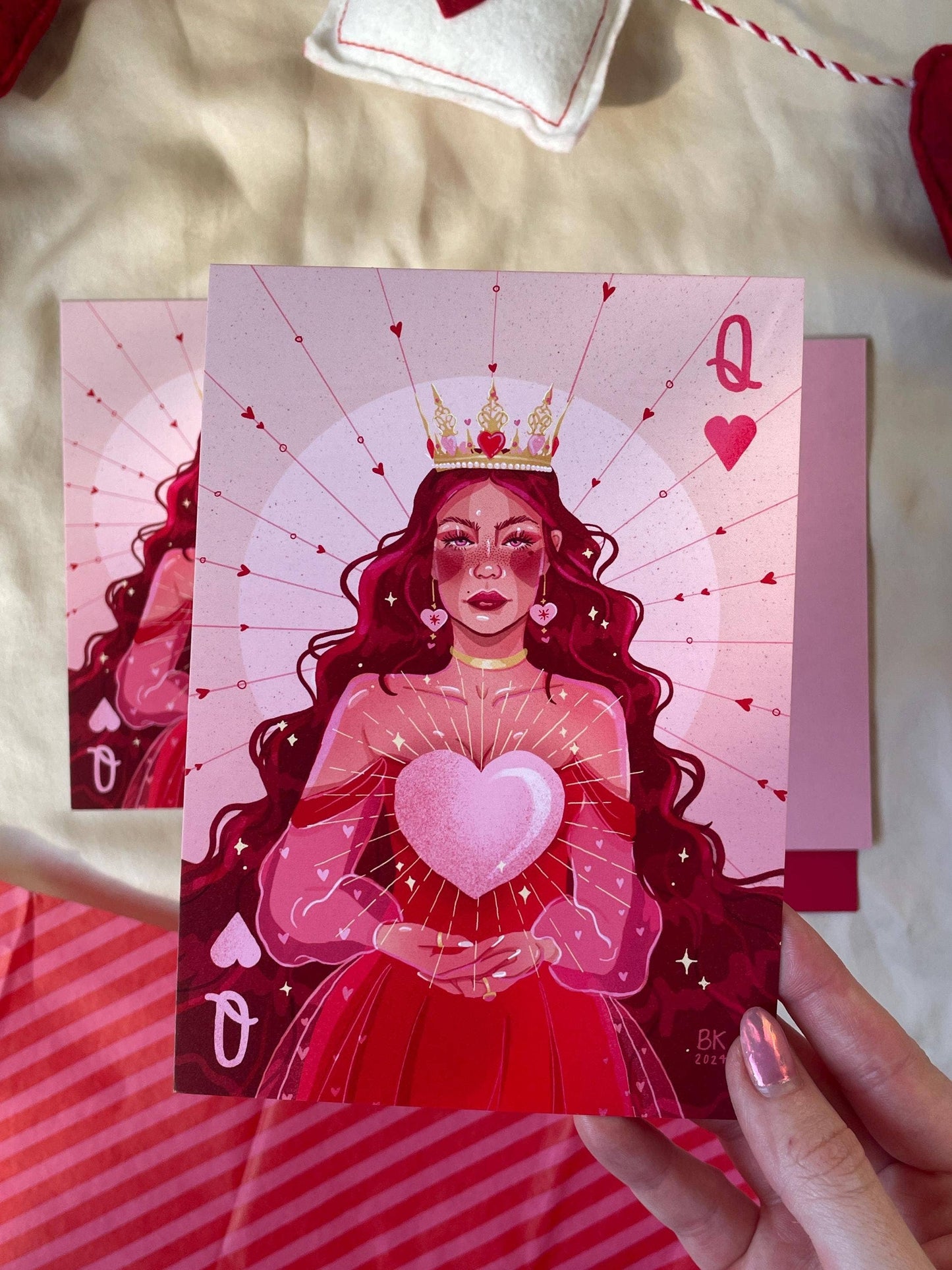 Queen of Hearts *Valentine's Greeting Card*