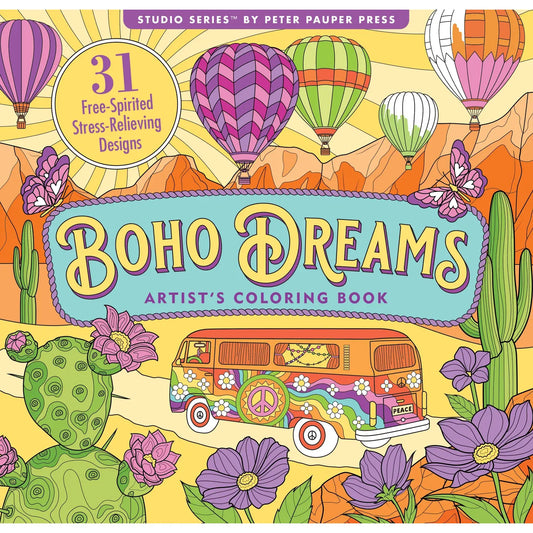 Boho Dreams Coloring Book