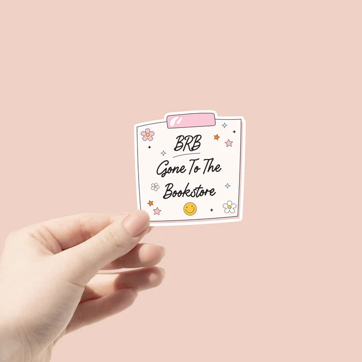 BRB Gone to the Bookstore (Vinyl Sticker)