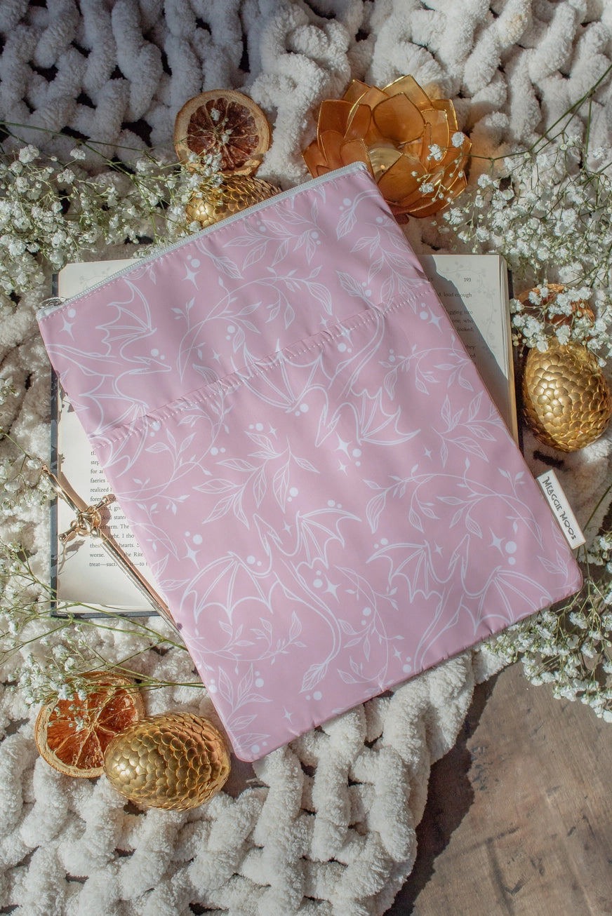 Pink Dragon XL Tablet/Book Sleeve