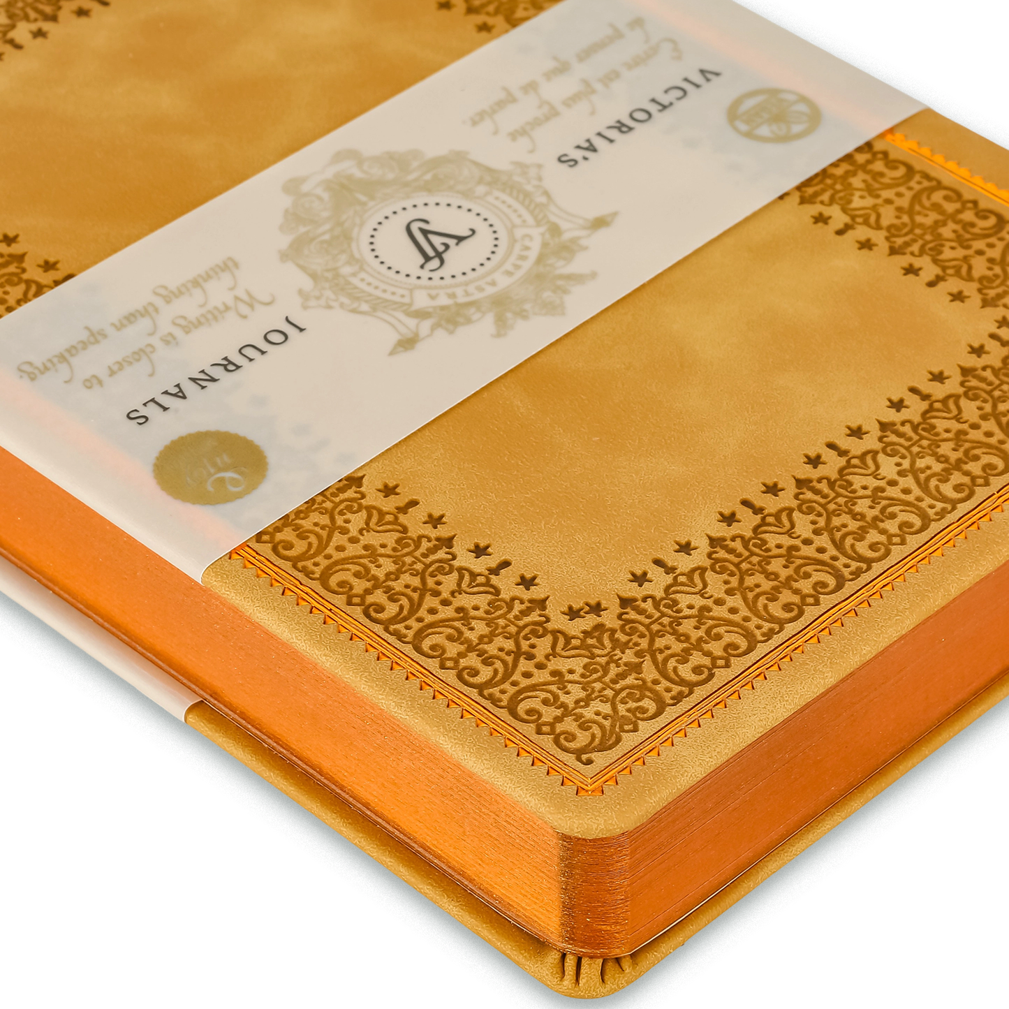 Victoria's Journals Antique Style Journal (Hard Cover) (Tan)