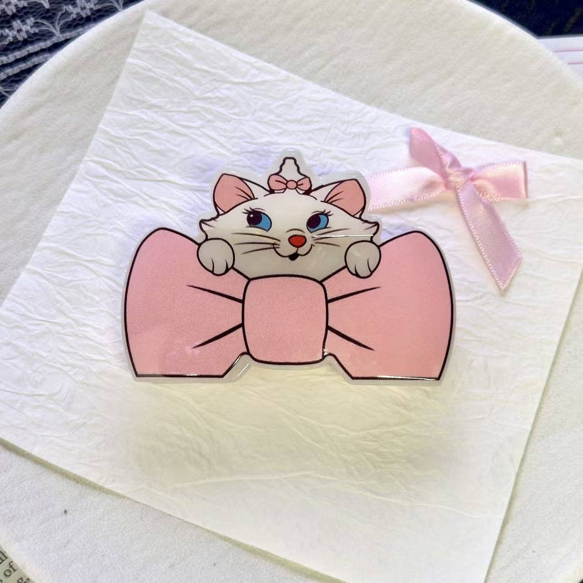 Cute Bow Cat Acetate Hair Claw Clip | Kawaii Animal Clip