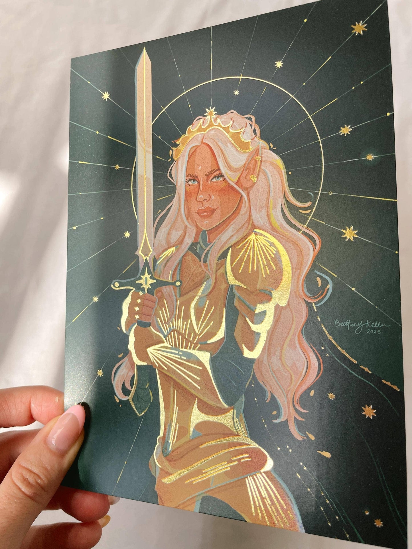 Aelin - Gold Foil - Throne of Glass Inspired (Art Print)