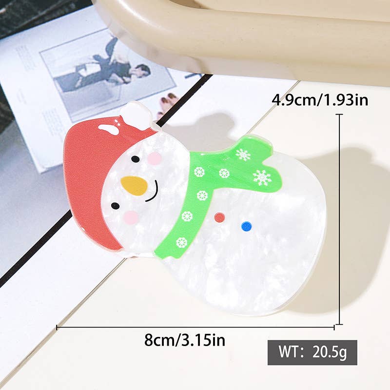 Cute Christmas Animal Santa Hat Hair Claw Clip