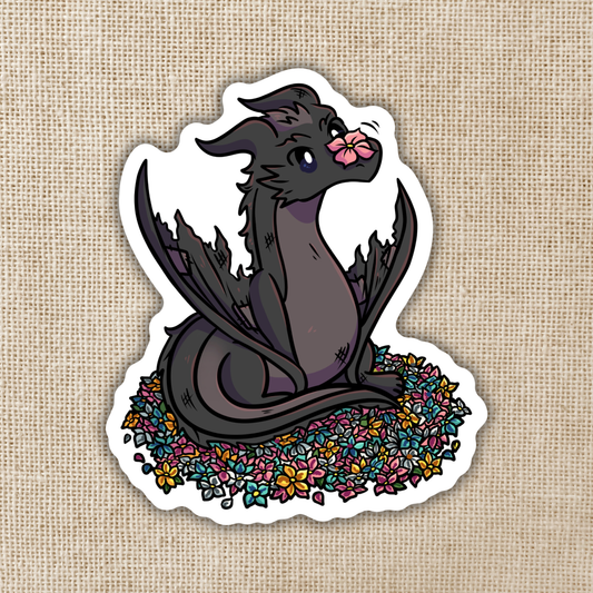 Abraxos in the Flowers - Throne of Glass Inspired (Vinyl Sticker)