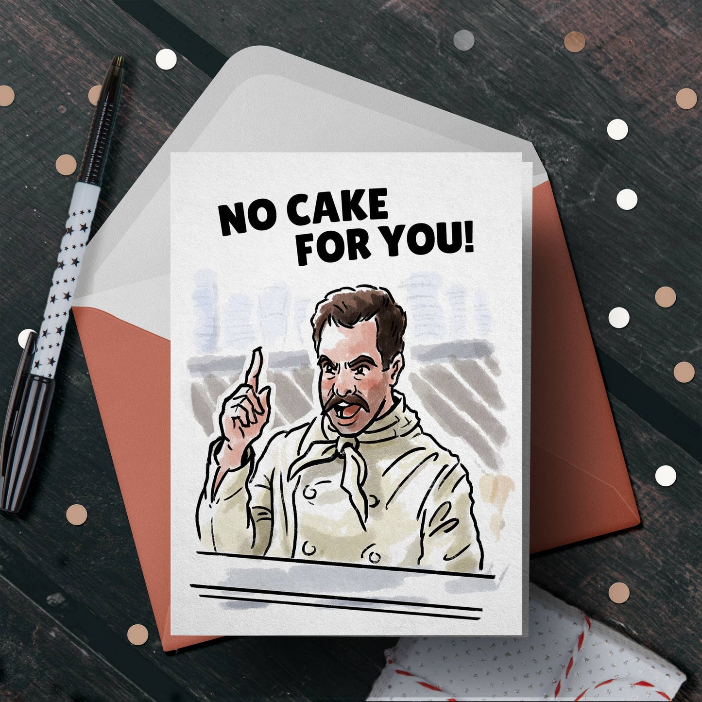 No Cake for You - Seinfeld Inspired (Birthday Card)
