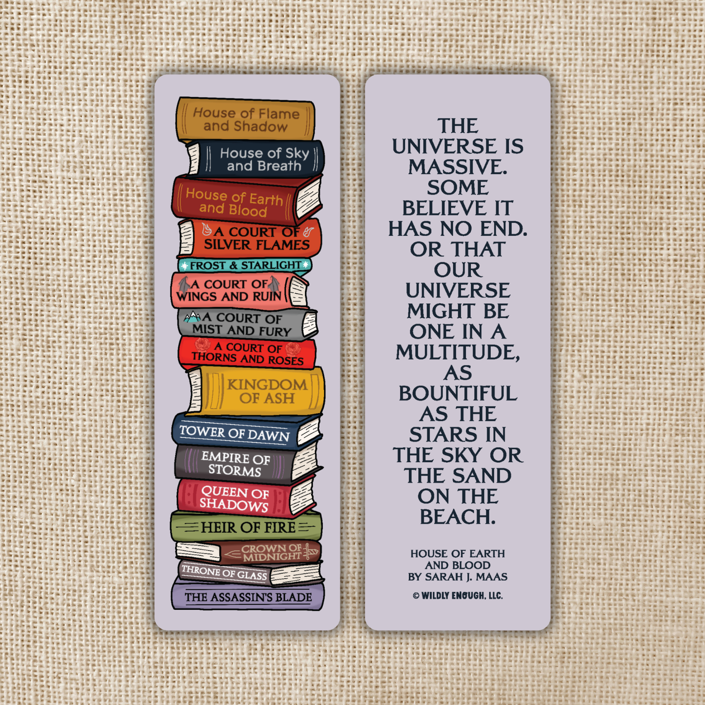 Sarah J. Maas Book Stack (Bookmark)