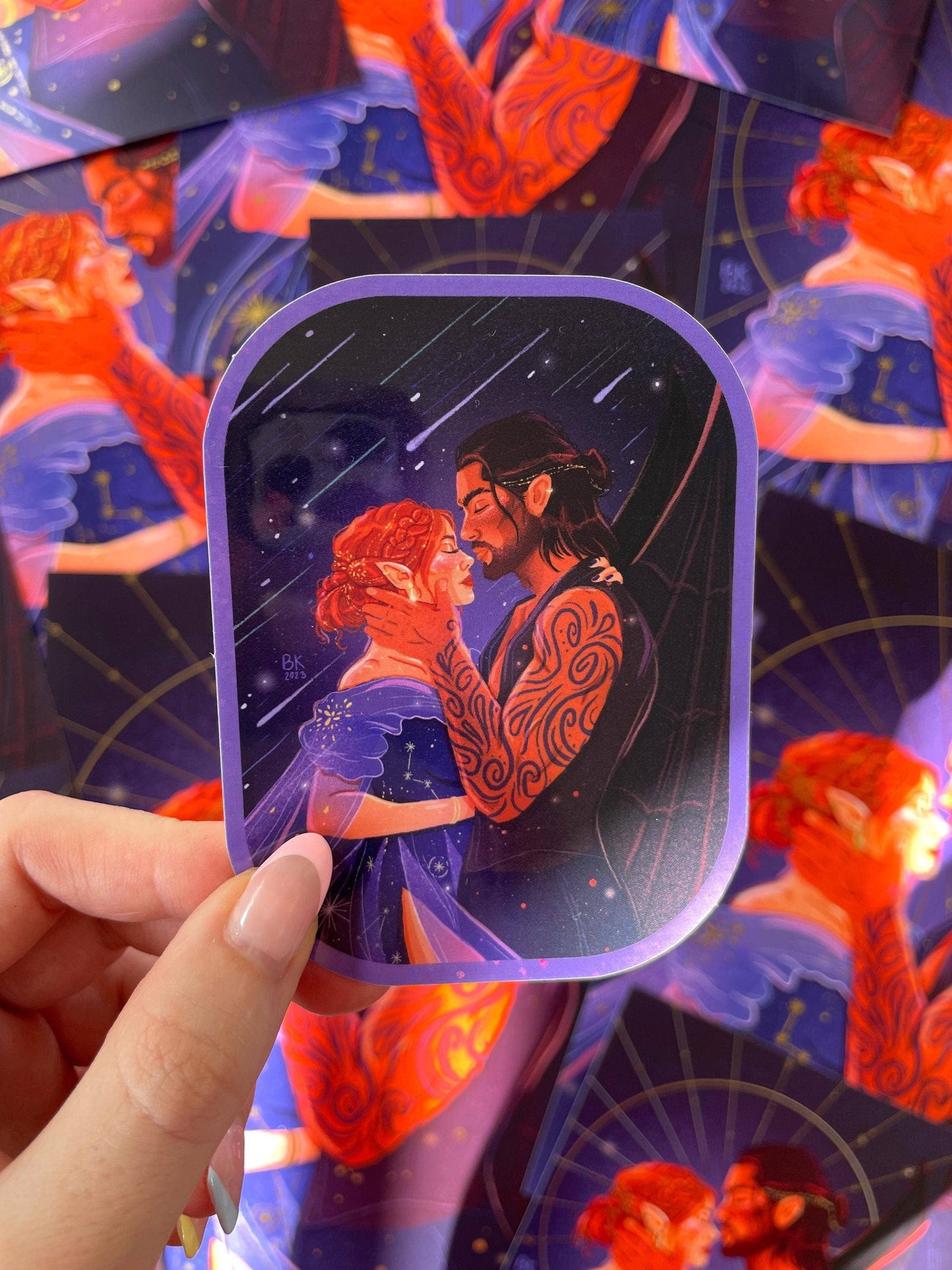Nessian - Cassian & Nesta (Glossy Vinyl Sticker)