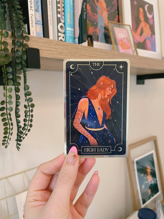 High Lady - Feyre Tarot Card (Gold Foiled Vinyl Sticker)