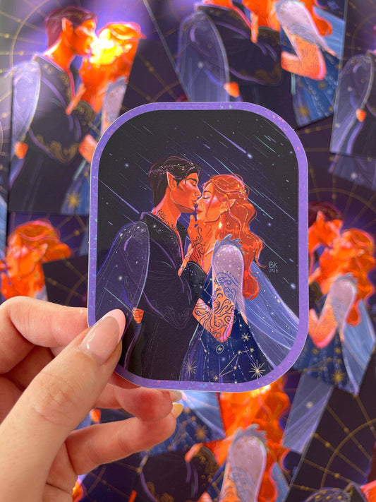 Feysand - Rhysand and Feyre (Glossy Vinyl Sticker)