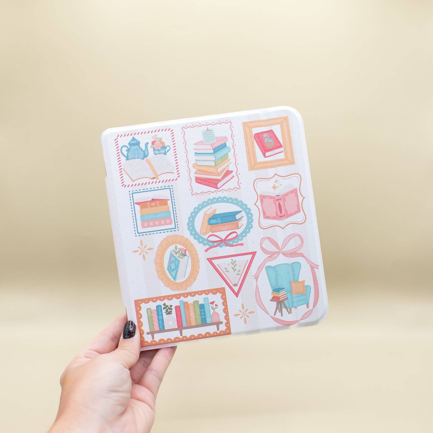 Bookish Frames (Kobo Libra Case) - Clear Back