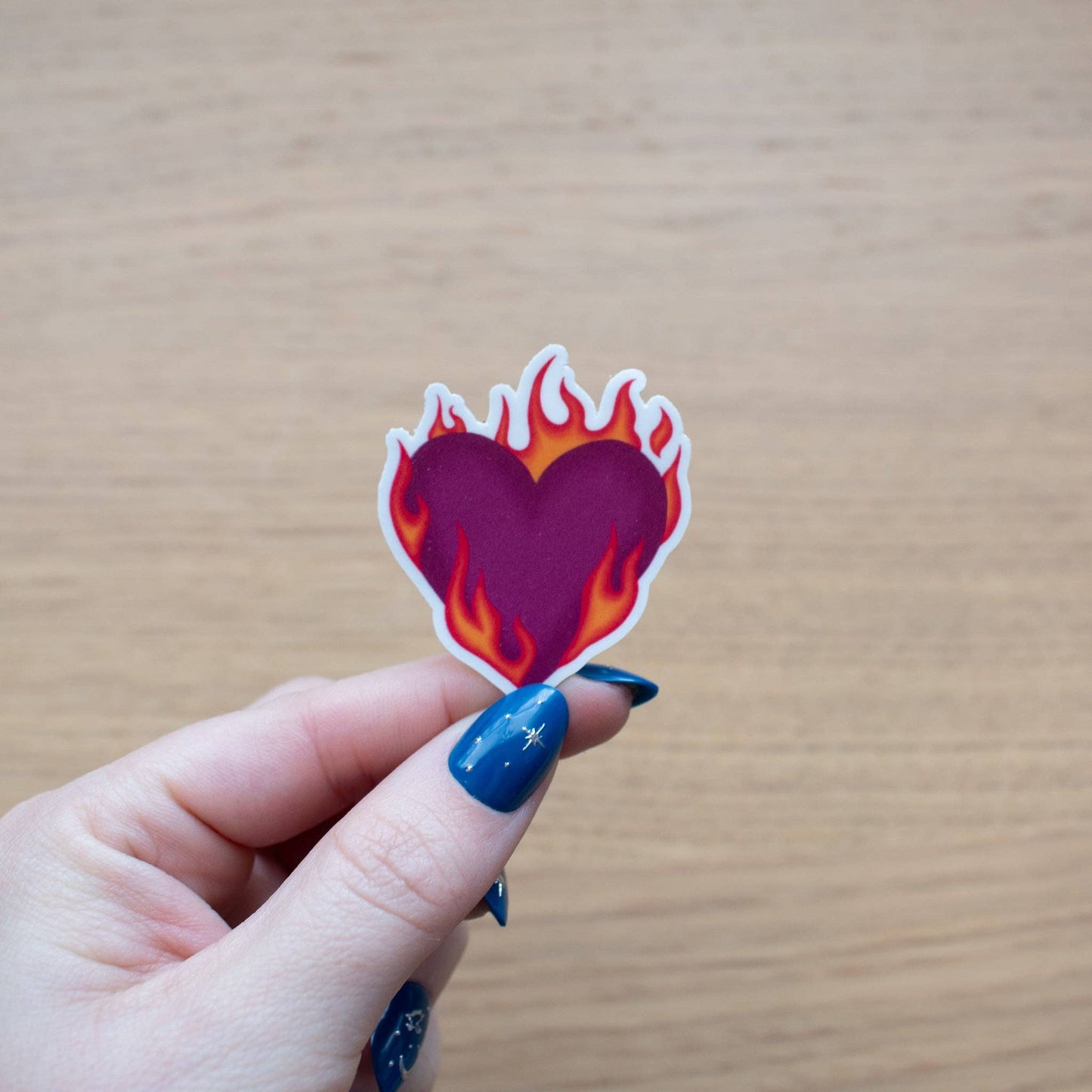 Fire Heart (Vinyl Sticker)