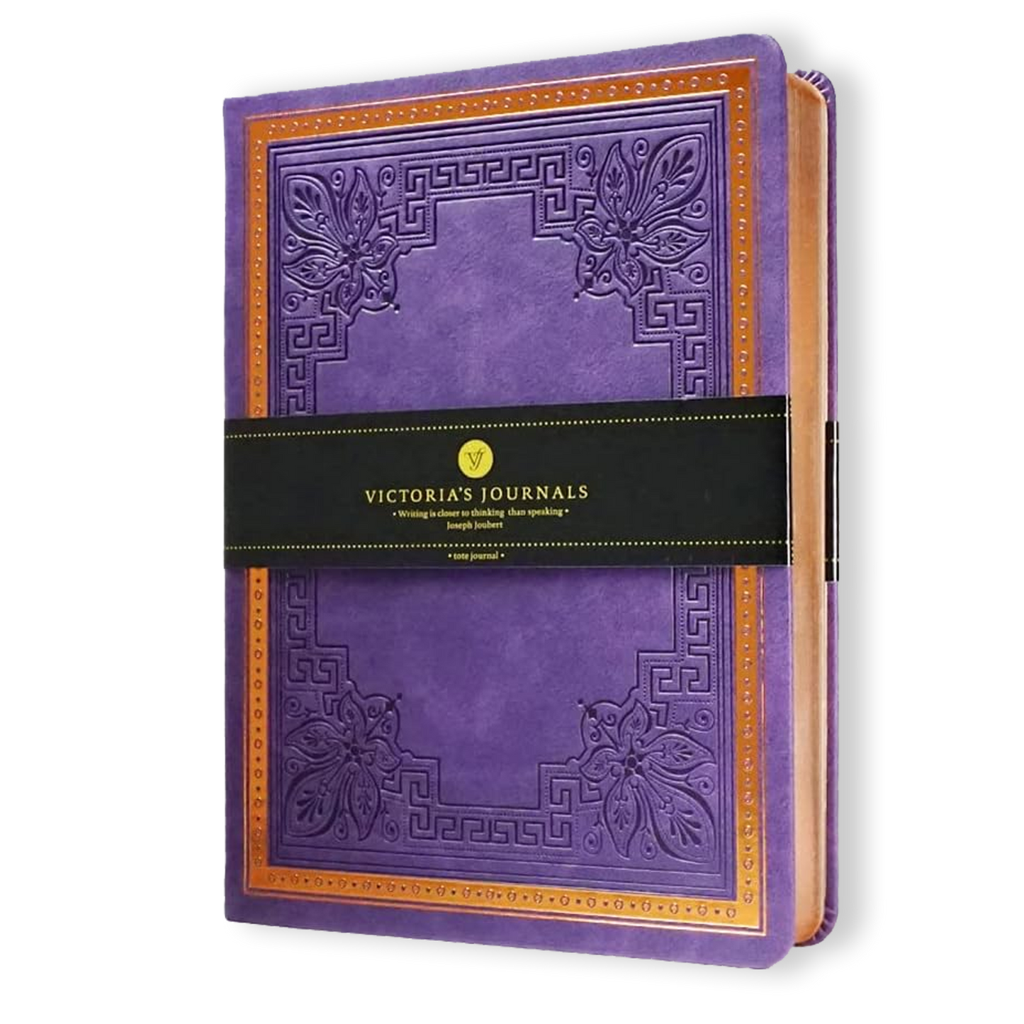 Victoria's Journals Antique Style Journal (Hard Cover) (Dark Purple)