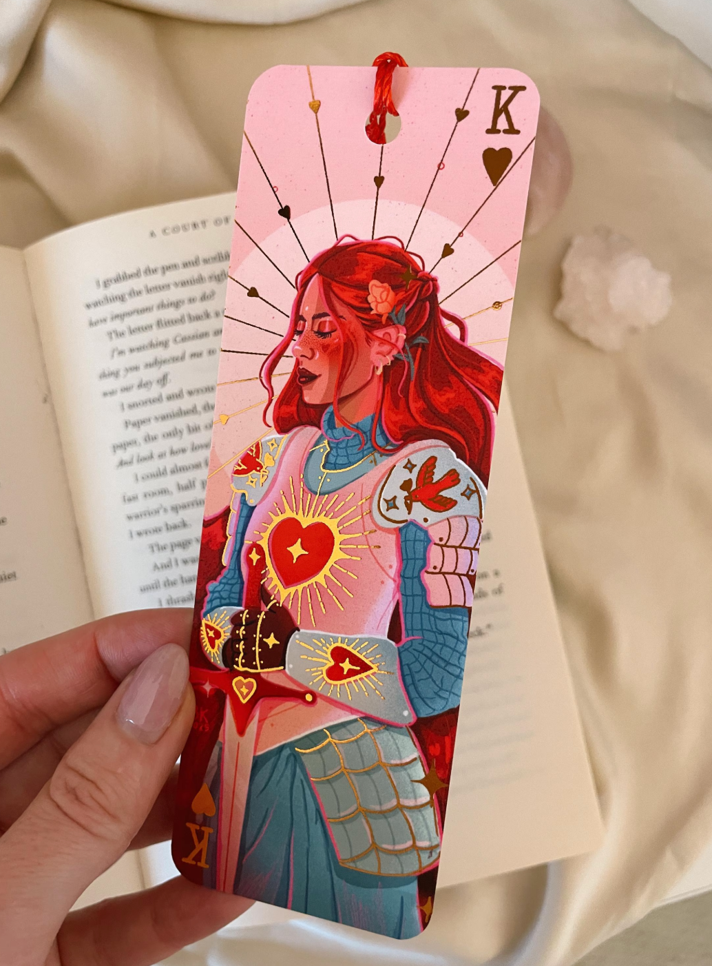 Knight of Hearts - Rose Gold Foil (Bookmark)