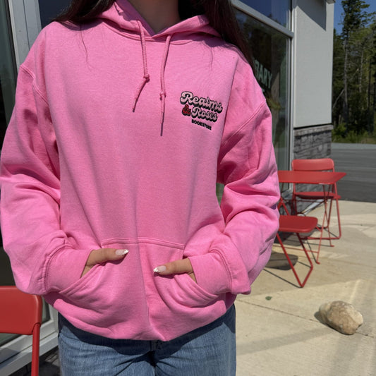 Realms and Roses Embroidered Hoodie (Pink)