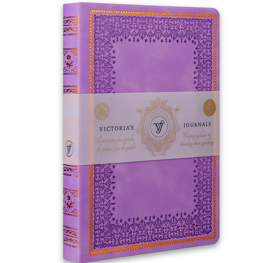 Victoria's Journals Antique Style Journal (Hard Cover) (Lilac)