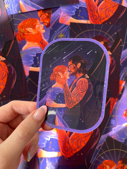 Nessian - Cassian & Nesta (Glossy Vinyl Sticker)