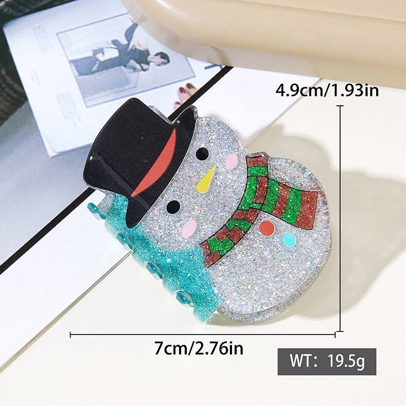 Cute Christmas Animal Santa Hat Hair Claw Clip