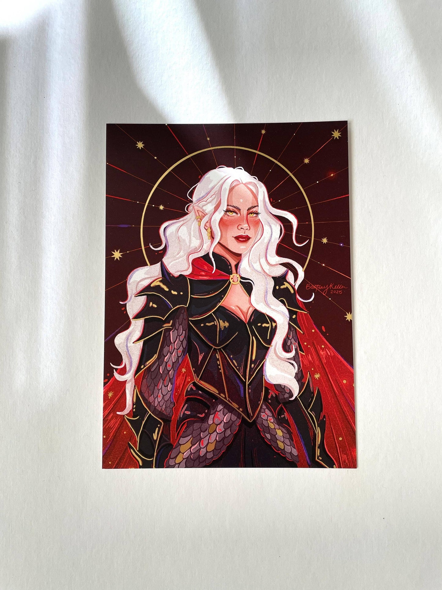 Manon - Gold Foil - Throne of Glass Inspired (Art Print)