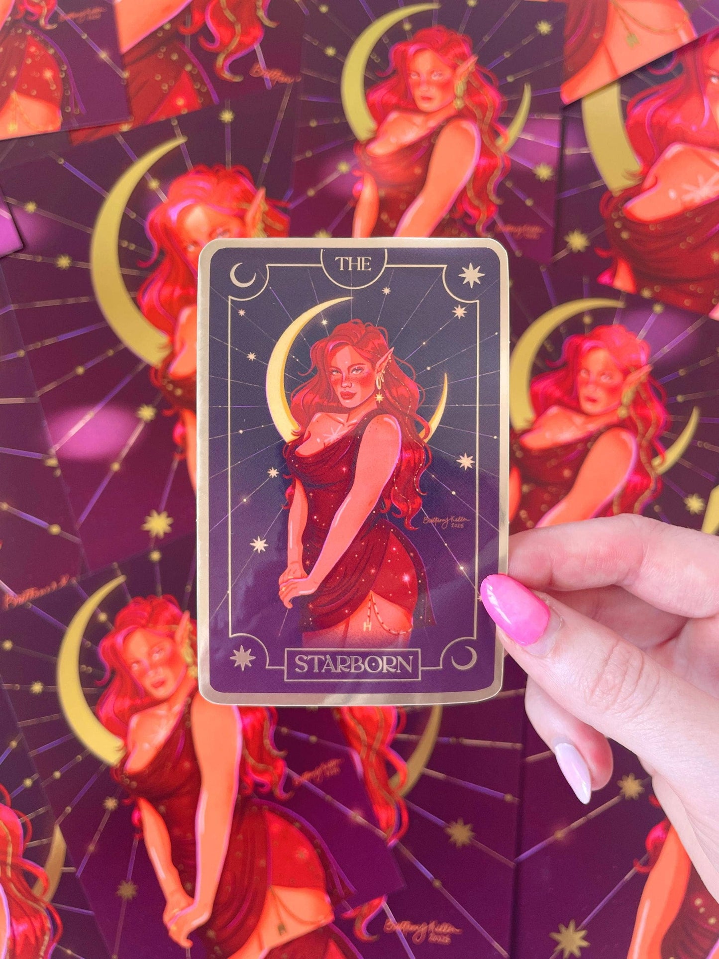 Starborn - Bryce Tarot Card (Holographic Vinyl Sticker)