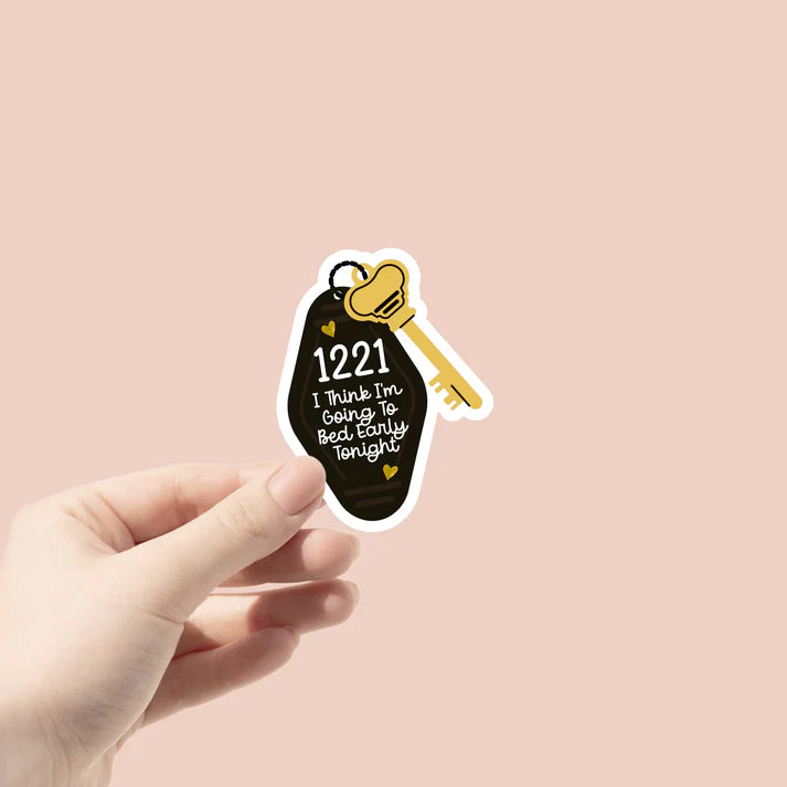 1221 I Think I'm Going to Bed Early Tonight - Heated Rivalry Inspired (Vinyl Sticker)