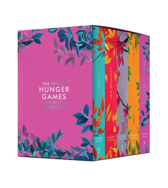 the (Deluxe) Hunger Games Five Book Collection by Suzanne Collins ( paperback & sprayed edge )