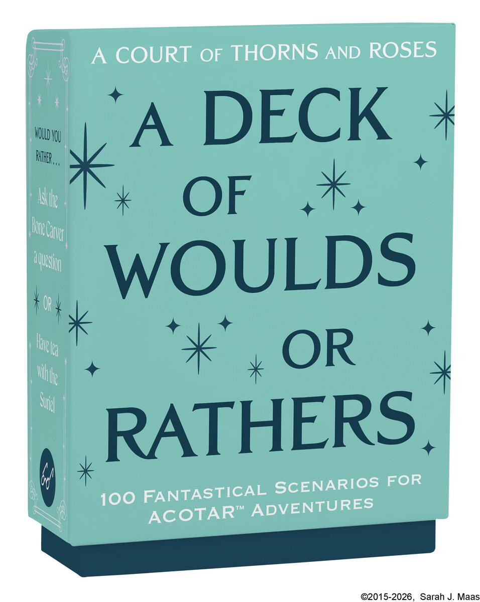 [Pre-Order] ACOTAR Official Deck: A Deck of Woulds or Rathers ( 100 Fantastical Scenarios for ACOTAR Adventures )