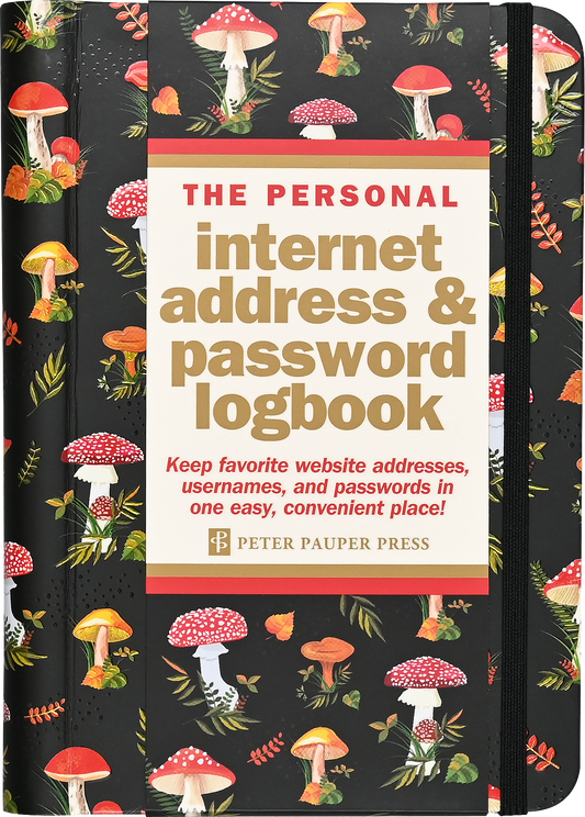 The Personal Internet Address & Password Logbook - Mushrooms