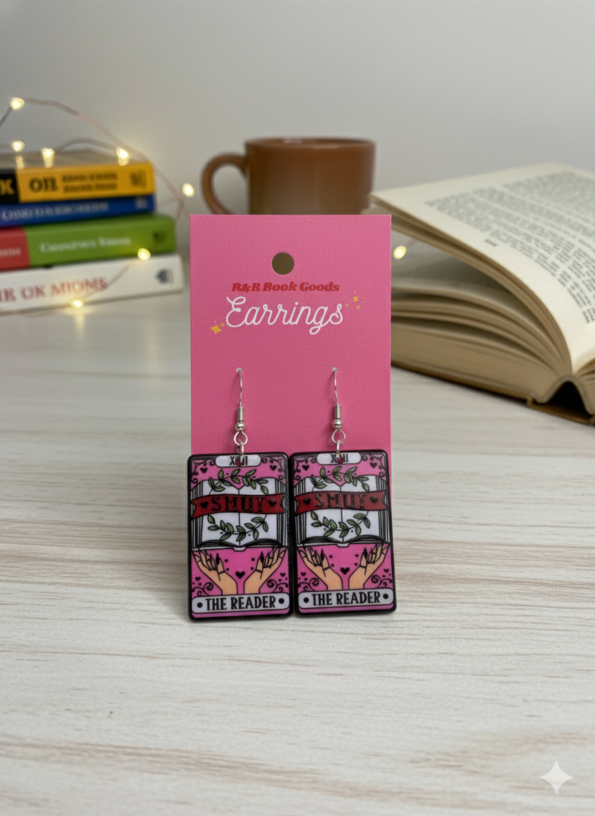 Bookish Acrylic Earrings (Various Designs)