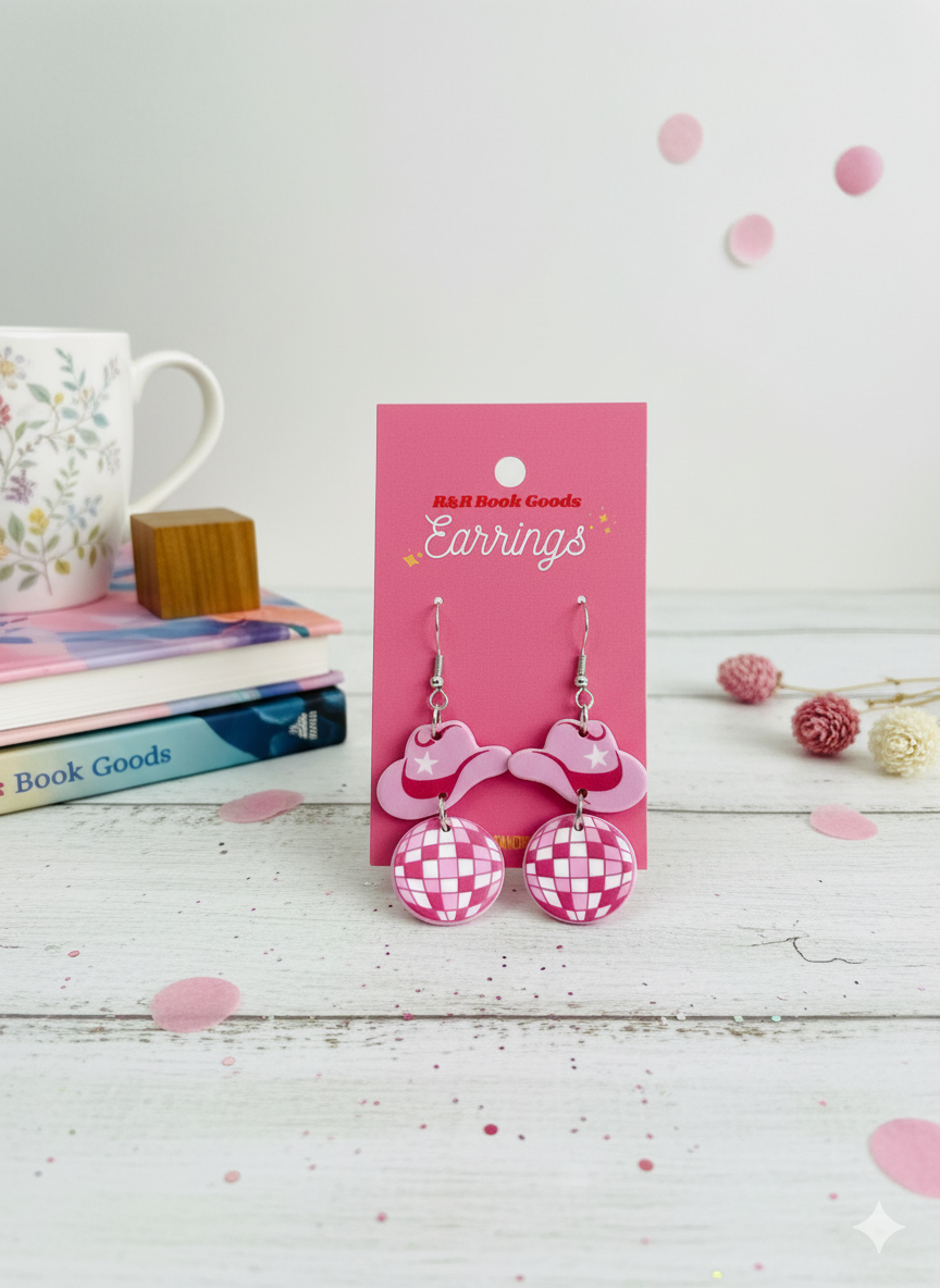 Bookish Acrylic Earrings (Various Designs)