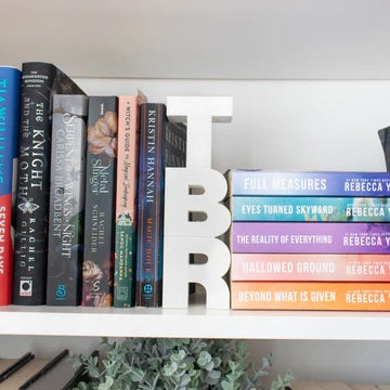 TBR Sign - White (Stacked, Standing, Acrylic)