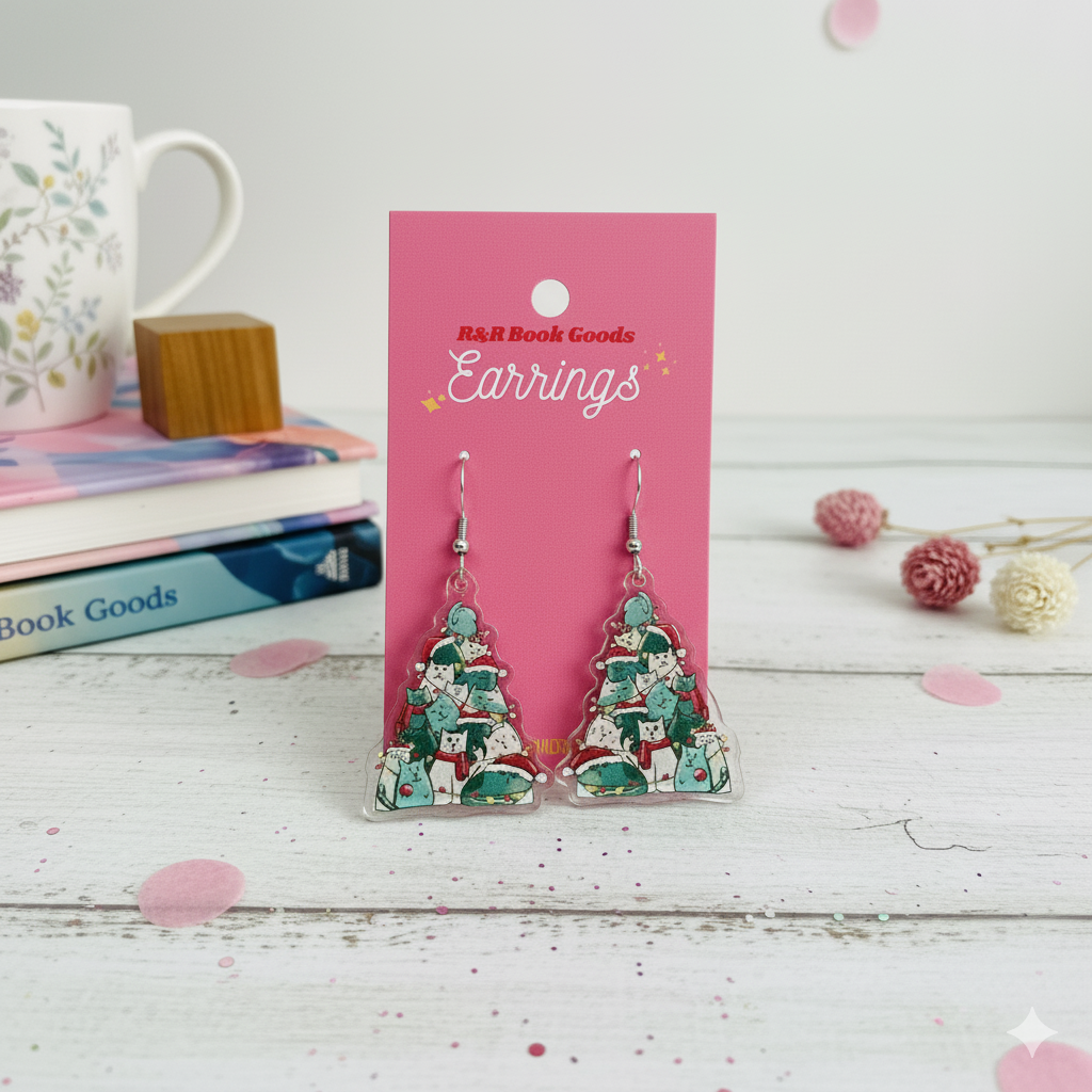 Bookish Acrylic Earrings (Various Designs)