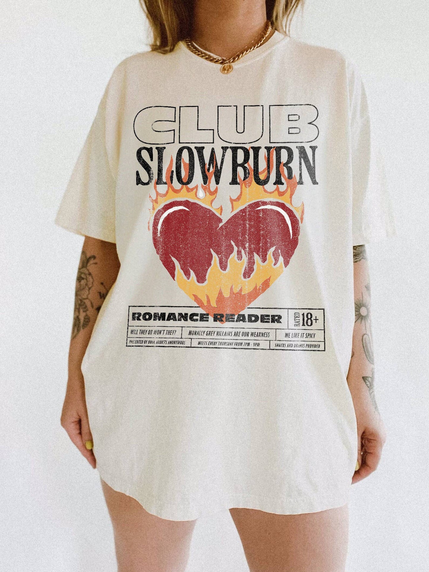 Slow Burn Book Club - T-Shirt (Multiple Colours)