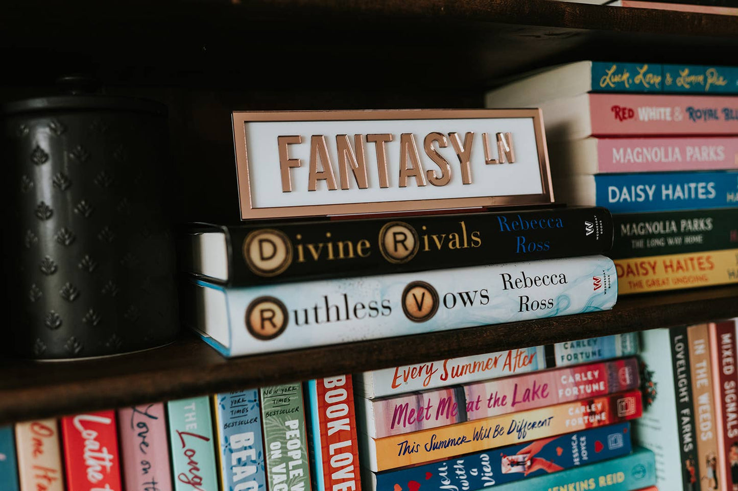 Fantasy Ln (Acrylic Shelf Sign w/stand)